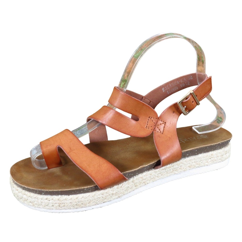 Patrizia by Spring Step Kalissa Women Sandal 38 Espadrille Platform Tan Brown